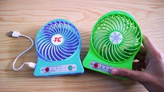 UNBOXING KIPAS ANGIN MINI USB MURAH BISA DIBAWA KEMANA MANA Portable Fan [upl. by Harahs]