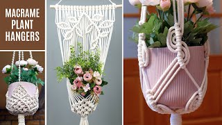 3 Must See Macrame Plant Hangers DIY [upl. by Nyliahs979]