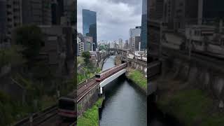 The Marunouchi Subway Line crosses the Kanda River at Ochanomizu [upl. by Auburn]