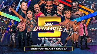 AEW Dynamite 5 Year Anniversary Some of the BEST Dynamite moments from 2023 Year 4 [upl. by Eninnaj757]