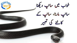 khwab mein saanp dekhna tabeer in urdu  snake in dream meaning  snake in dream  Islamic Teacher [upl. by Anilas874]