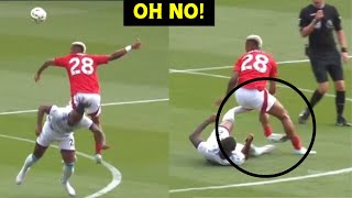 Nottingham Forests Danilo suffers serious leg injury and carried off [upl. by Cash]