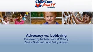 Advocacy vs Lobbying [upl. by Aicemed]