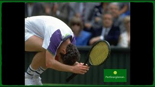 FULL VERSION 1992  Agassi vs McEnroe  Wimbledon [upl. by Sirahs879]