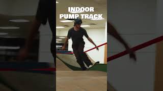 INDOOR PUMP TRACK SKATEBOARDING pumptrack skating [upl. by Yekcim]