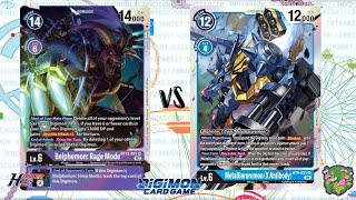 DIGIMON TCG Local match Belphemon Purple vs MetalGarurumon X Blue  TEA COFFEE AND GAMES [upl. by Notsae965]