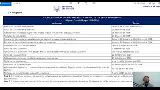 Cronograma de actividades para 3ero BGU 2024 Costa [upl. by Nnaasil]