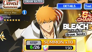 TYBW Unveil Summons  Bleach Brave Souls [upl. by Yecak]