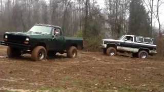 Dodge W150 pulls out Chevy K5 [upl. by Melisa]