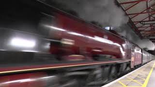 LMS Princess Coronation Class No 6233 Duchess of Sutherland passing Grantham  061218 [upl. by Towroy556]