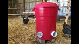 DIY Bulk Chicken Feeder  Easy To Build amp No Waste [upl. by Lavinie884]