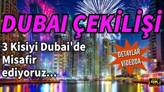 Dubai Çekiliş VLog I 3 Kişiyi Dubaide Misafir ediyoruz [upl. by Hedy]