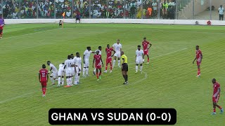 Ghana vs Sudan  00  Mohammed Kudus Chances Highlights Match with Massive Crowd Afcon Qualifiers [upl. by Elgar961]