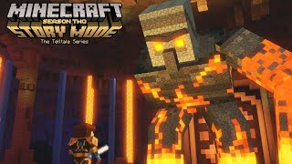 Minecraft Story Mode Season 2 Episode 4 All Boss Fights [upl. by Anauqes]