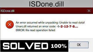 an error occurred while unpacking unable to write data to disk unarcdll returned an error code 11 ✅ [upl. by Idnil]