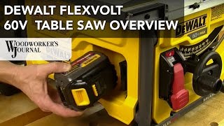 DeWALT FLEXVOLT 60V MAX Table Saw Features Overview [upl. by Sisi607]