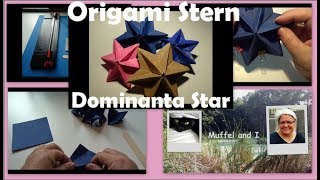 Dominanta Star 3D Stern mit ausführlicher deutscher Anleitung Origami 2 Versionen [upl. by Olraced974]