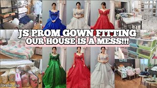 JS Prom Gown Fitting nila Kambal  Our House is a Mess  Holy Week Break  Lorelin Sia [upl. by Lenrow]