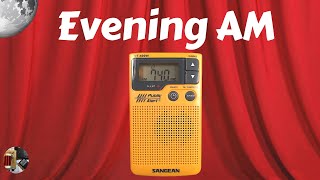 Sangean DT400W AM FM Public Alert Radio Evening AM [upl. by Leupold]