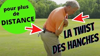 Golf conseils pour PLUS de PUISSANCE  la twist des hanches [upl. by Philan]