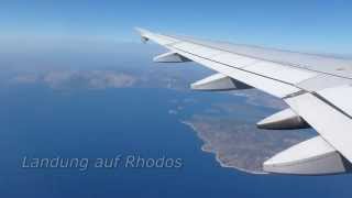 Anflug und Landung auf Rhodos [upl. by Phelps]