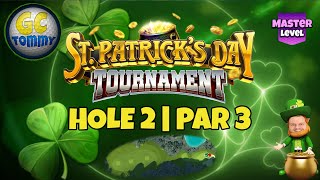 Master QR Hole 2  Par 3 HIO  St Patricks Day Tournament Golf Clash Guide [upl. by Bundy431]