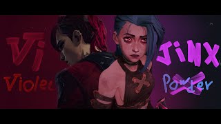 Arcane Vi and Jinx  Sting  What could have been  With Lyric「AMV」 [upl. by Marih592]