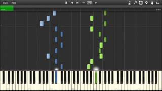 UNDERTALE  Fallen Down  Piano tutorial Synthesia [upl. by Innob]