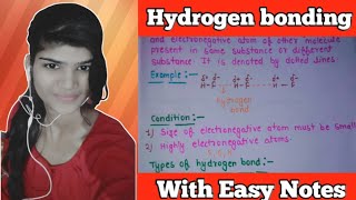 Hydrogen Bonding  Muskan Singh [upl. by Rehotsirhc]