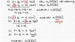 Chemical Kinetics  Reaction mechanisms  College amp AP Chemistry Tutorial 13 [upl. by Ettenay]