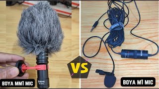 Boya byMM1 vs Boya ByM1 Microphone detail comparison mic and voice recording test [upl. by Jesher863]