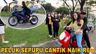 AKANG MV MENANG BANYAK😍 AJARIN SEPUPU CANTIK PAKE YAMAHA R6‼️ [upl. by Brita]