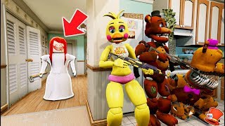 ANIMATRONICS vs EVIL CUTE LITTLE DOLL GTA 5 Mods FNAF RedHatter [upl. by Hallvard]