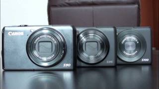 Canon s90 s95 s100 Comparison  RandomTEKcom [upl. by Ardnassac]