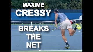 Maxime Cressy Court Level Tennis Practice [upl. by Aldis]