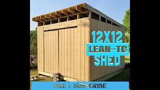 12X12 LeanTo Shed Quick View diy shed storage [upl. by Yejus559]