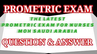 Latest Prometric Exam For Nurses Saudi Arabia  Question amp Answer [upl. by Haye]