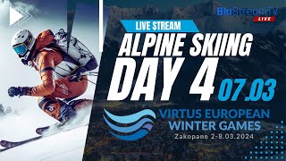 DAY 4  ALPINE SKIING  2024 Virtus European Winter Games [upl. by Lessig]