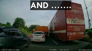 BAD DRIVERS ON HIGHWAYS  CARS I BUS I TWO WHEELER I 4K  blooplanet [upl. by Marr]