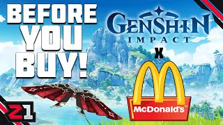 MISSING CODES   Wings Of Delicacies First Look  Genshin Impact McDonalds Collaboration Details [upl. by Alak]