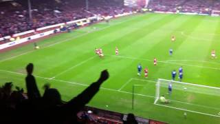 Nottingham Forest 2  1 Cardiff City Wes Morgan Goal [upl. by Hnilym877]