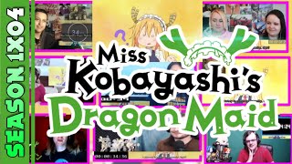 【MAID S1】Miss Kobayashis Dragon Maid Season 1 Episode 4 REACTION MASHUP  小林さんちのメイドラゴン 1期 4話 リアクション [upl. by Notfa]