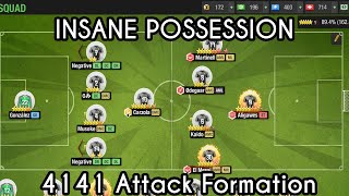 Best Top Eleven Formations 4141 Attack [upl. by Ahsinev]