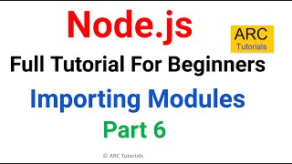 Import Modules  Ep 6  Node JS Tutorial For Beginners [upl. by Llevron662]