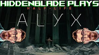 Lets Play Half Life Alyx VR Hard Difficulty Part 2 Headcrabs Vortigaunts and shenanigans [upl. by Zorina912]