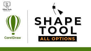 Shape Tool All Options  CorelDraw Tutorial For Beginners  Hindi [upl. by Feirahs865]