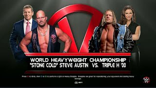 quot🔥 WWE 2K23 FULL MATCH — Stone Cold vs HHH — World Heavyweight Title Match [upl. by Romeo]