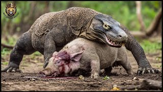 Real Wonders Moments Komodo Dragons Swallow Everything Whole  Animal Attacks [upl. by Mcferren]