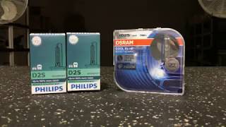 Philips  XTreme Vision Gen 2 vs Osram CBB Cool Blue Boost [upl. by Themis72]