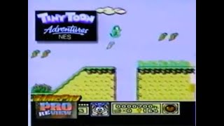 Tiny Toon Adventures test NES  GamePro TV 1992 [upl. by Ahsiela149]